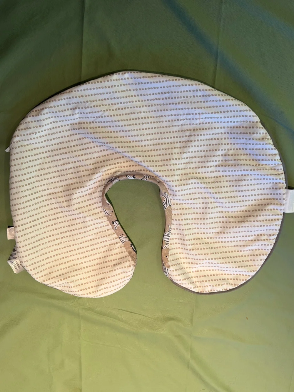 Boppy Organic Nursing Pillow with Zebra Cover